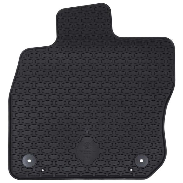 vidaXL Auto paklājs 4 pcs Melna Piemērots VW GOLF VIII Variant 2020-