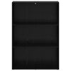 vidaXL Grāmatu plaukts Melns ozolkoks 60 x 30 x 76.5 cm