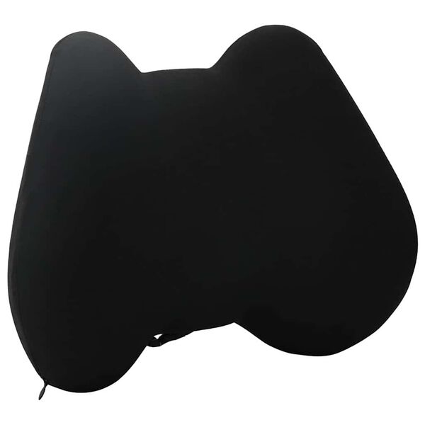 vidaXL Spilvens ar spilvenu Melna 42 x 32 x 14 cm Poliesters