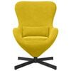 vidaXL Olu krēsls Dzeltena 63 x 73 x 90 cm Samts