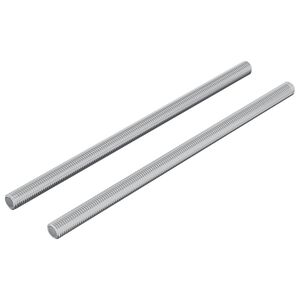 vidaXL Vītņu stieņi 2 pcs Sudraba M6 x 120 mm Metāls