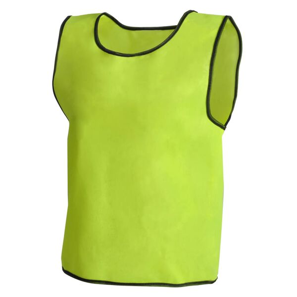 10 Jauniešu Treniņu Vestes Futbolam Dzeltenas