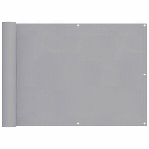 vidaXL Balkona ekrāns Gai&scaron;i pelēks 75 x 200 cm