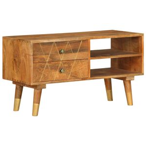 vidaXL TV galdiņ&scaron;, 85x35x47 cm, mango masīvkoks