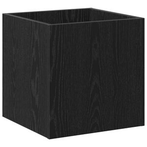 vidaXL Stādītāja kaste Melns ozolkoks 40 x 40 x 40 cm