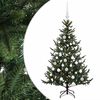 vidaXL Mākslīgā Ziemassvētku egle ar bumbiņu 120 cm 150 LED