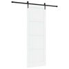 vidaXL Slīdo&scaron;ās durvis ORKDAL Balta un melna 83 x 232 cm