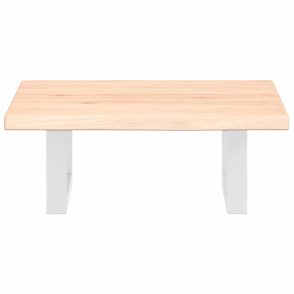 vidaXL izlietnes plaukts, stiprināms pie sienas, tērauds, ozola koks