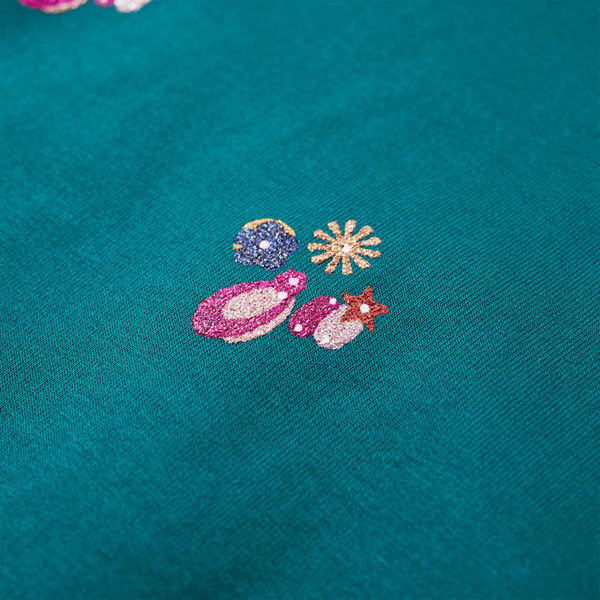 Bērnu džemperis, tum&scaron;i zaļ&scaron;, 140