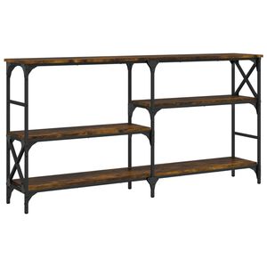 vidaXL konsoles galdiņ&scaron;, ozolkoka, 150x29x76,5 cm, inženierijas koks