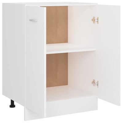 vidaXL virtuves skapītis, balts, 60x46x81,5 cm, skaidu plāksne