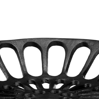 vidaXL trīsvietīgs sols, 155 cm, melns, čuguns
