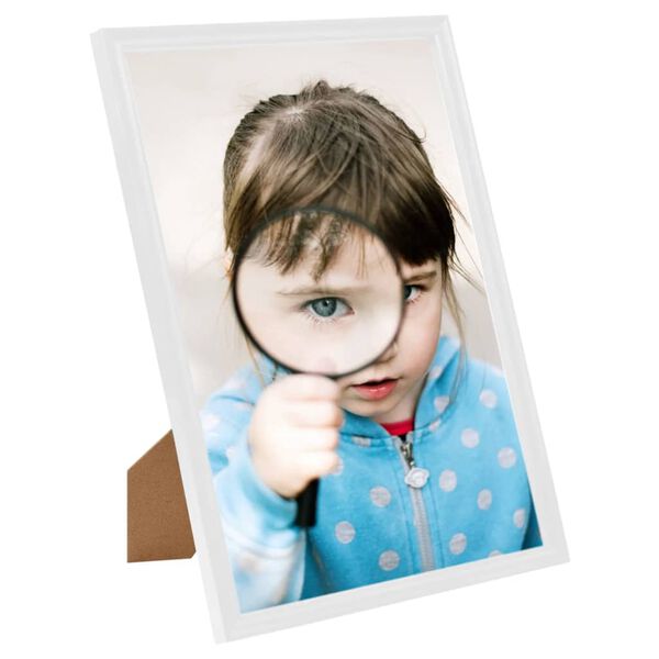 vidaXL foto rāmji, 3 gab., galdam, 15x21 cm, MDF, balti