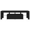 vidaXL TV galdiņ&scaron; ar LED lampiņām, 140x36,5x40 cm, melns