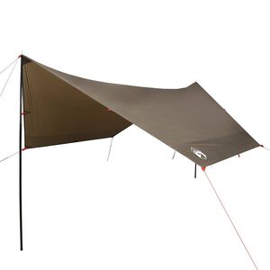 vidaXL kempinga tents, brūna, 438x376x212 cm, ūdensizturīga