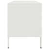 vidaXL TV skapītis, 100,5x39x50,5 cm, tērauds, balts
