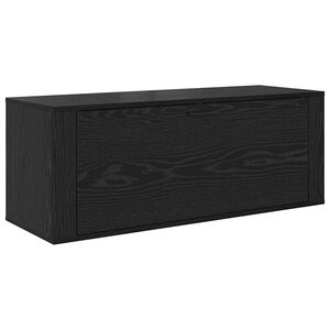 vidaXL Apavu skapis 100 x 35 x 38 cm Inženierijas koks Melns ozols