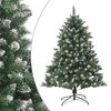 vidaXL mākslīgā Ziemassvētku egle ar statīvu, 120 cm, PVC
