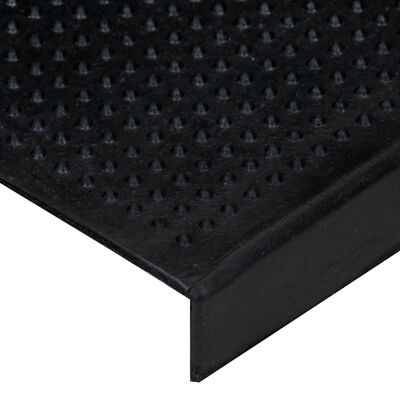 vidaXL kāpņu paklāji, 5 gab., 25x75 cm, gumija
