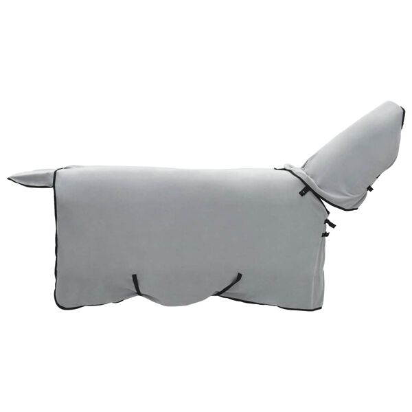 vidaXL Zirgu sega Pilnīgi gai&scaron;i pelēks un rozā Poliesters