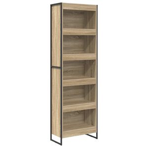 vidaXL Grāmatplaukts 60 x 30 x 189,5 cm Inženierijas koks Sonoma