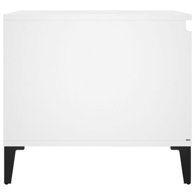 vidaXL kafijas galdiņš, balts, 100x50x45 cm, inženierijas koks