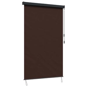 vidaXL Rullo žalūzija Brūna 160 x 250 cm Audums un alumīnijs