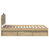 vidaXL Gultas rāmis Sonoma 120 x 200 cm Ciets priedes koks