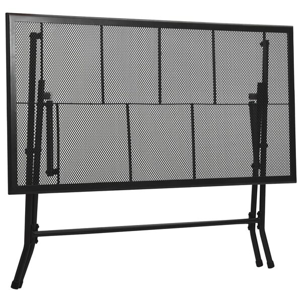 vidaXL 7-daļīgs dārza mēbeļu komplekts, tērauds, antracītpelēks