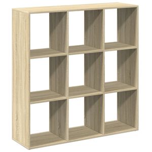 vidaXL telpas sadalītājs, grāmatu plaukts, ozola, 102x29x103,5 cm