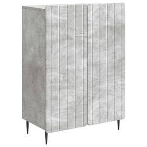 vidaXL Puse Betona pelēks 66 x 34,5 x 92 cm Inženierijas koks