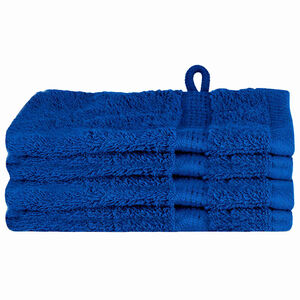 vidaXL Viesu dvielis SOLUND 4 gab. Zila 15 x 21 cm 550 gsm