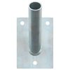vidaXL Karoga Pole Turētājs Sudraba 10,5 x 7,5 x 2,5 cm Tērauds