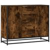 vidaXL kumode, ozolkoka krāsa, 92x35x76 cm, inženierijas koks
