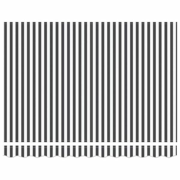 vidaXL Izvelkams jumtiņ&scaron; Antracīts un balts 300 x 250 cm