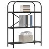 vidaXL Grāmatu plaukts Melns ozolkoks 80 x 30 x 109 cm