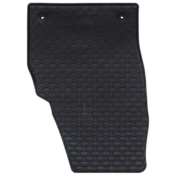 vidaXL Auto paklājs 4 pcs Melns piemērots &Scaron;koda FABIA 2021- Gumija