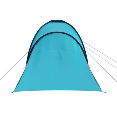 vidaXL sešvietīga telts, zila un gaiši zila