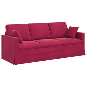 vidaXL Dīvāns Vīna sarkans 198 x 78 x 80 cm Samts