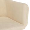 vidaXL virtuves krēsli, 2 gab., krēmkrāsas samts