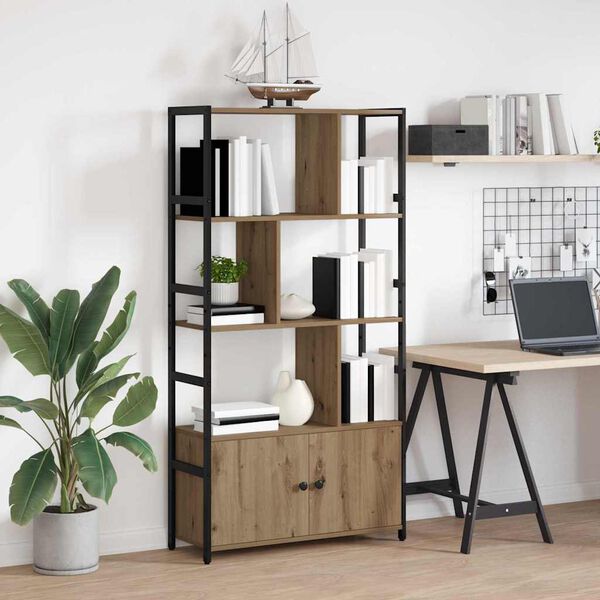 vidaXL Grāmatu plaukts Artisānā ozols 80 x 30 x 155,5 cm