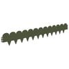 vidaXL Zāliena Apmale 10 pcs 103 x 15 cm Tērauds Olīvu zaļ&scaron;