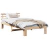 vidaXL Gultas rāmis Dabiska 80 x 200 cm Ciets priedes koks