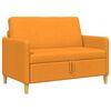 vidaXL Sofas ar uzglabā&scaron;anu Tum&scaron;i dzeltens 122 x 78 x 87 cm Poliesters