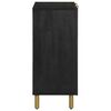 vidaXL kumode, melna, 90x33x75 cm, inženierijas koks
