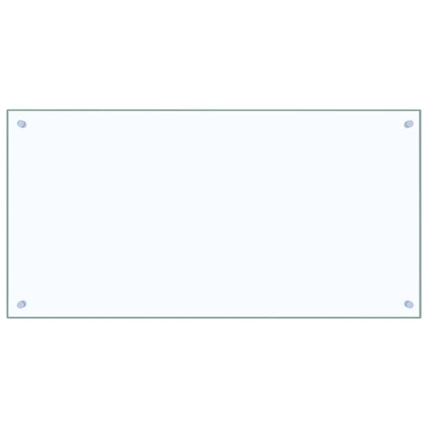 vidaXL Virtuves aizsargpanelis 2 pcs Caurspīdīgs 100 x 50 cm