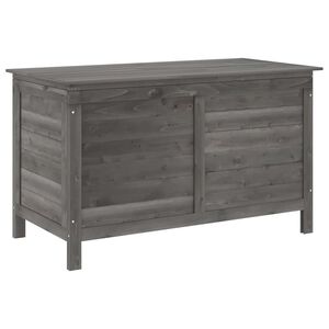 vidaXL uzglabā&scaron;anas kaste, pelēka, 99x49,5x58,5 cm, egles masīvkoks