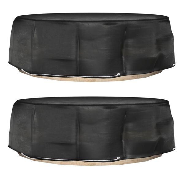 vidaXL atpūtas salas pārklāji, 2 gab., 10 gredzeni, &Oslash;236x67 cm, apaļi