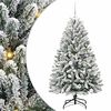 vidaXL Mākslīgā Ziemassvētku eglīte 150 cm 150 LED Silti balts