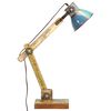 vidaXL Industrial galda lampa Daudzkrāsains apaļ&scaron; 23x18x95 cm E27